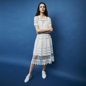 Maje Roseray long lace Dress size 3